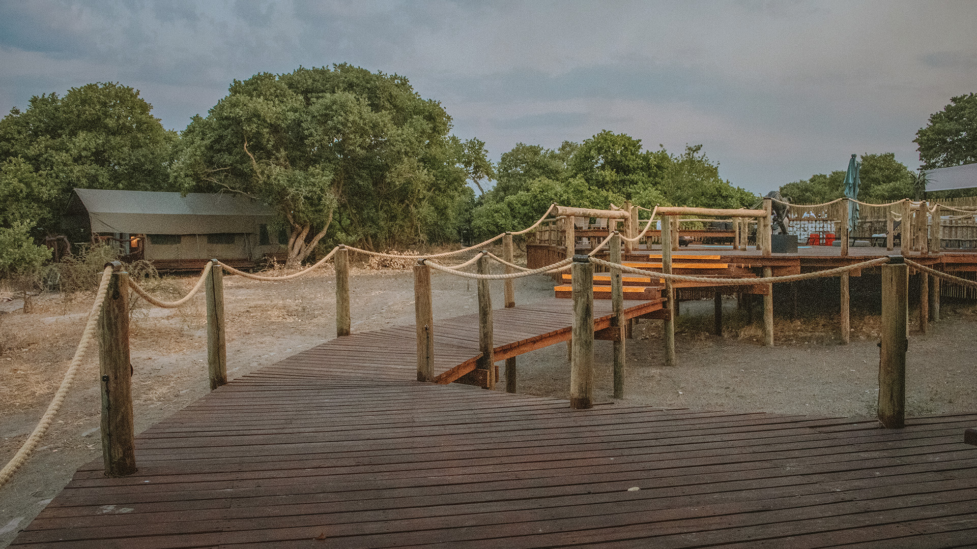 The Newly Built Deck for SKL Group of Camps' Camp Savuti